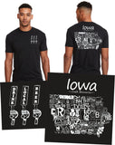 "Drink Local Beer" Iowa Brewery Tee
