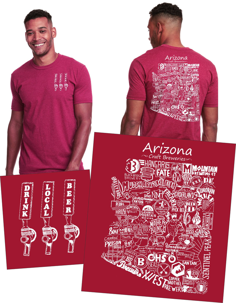 "Drink Local Beer" Arizona Brewery Tee