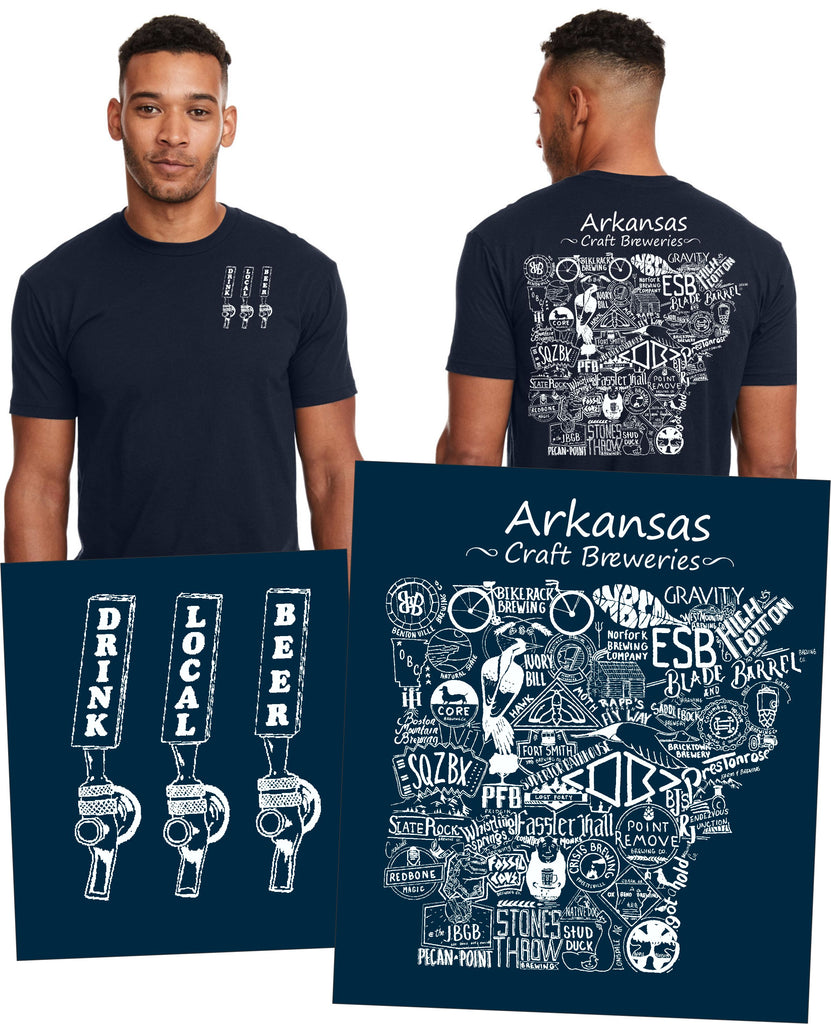 "Drink Local Beer" Arkansas Brewery Tee
