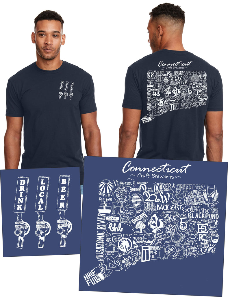 "Drink Local Beer" Connecticut Tee