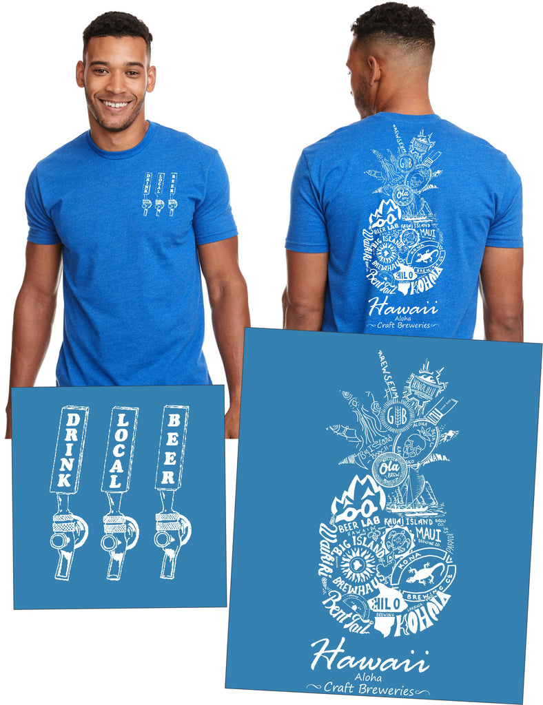 "Drink Local Beer" Hawaii Brewery Tee