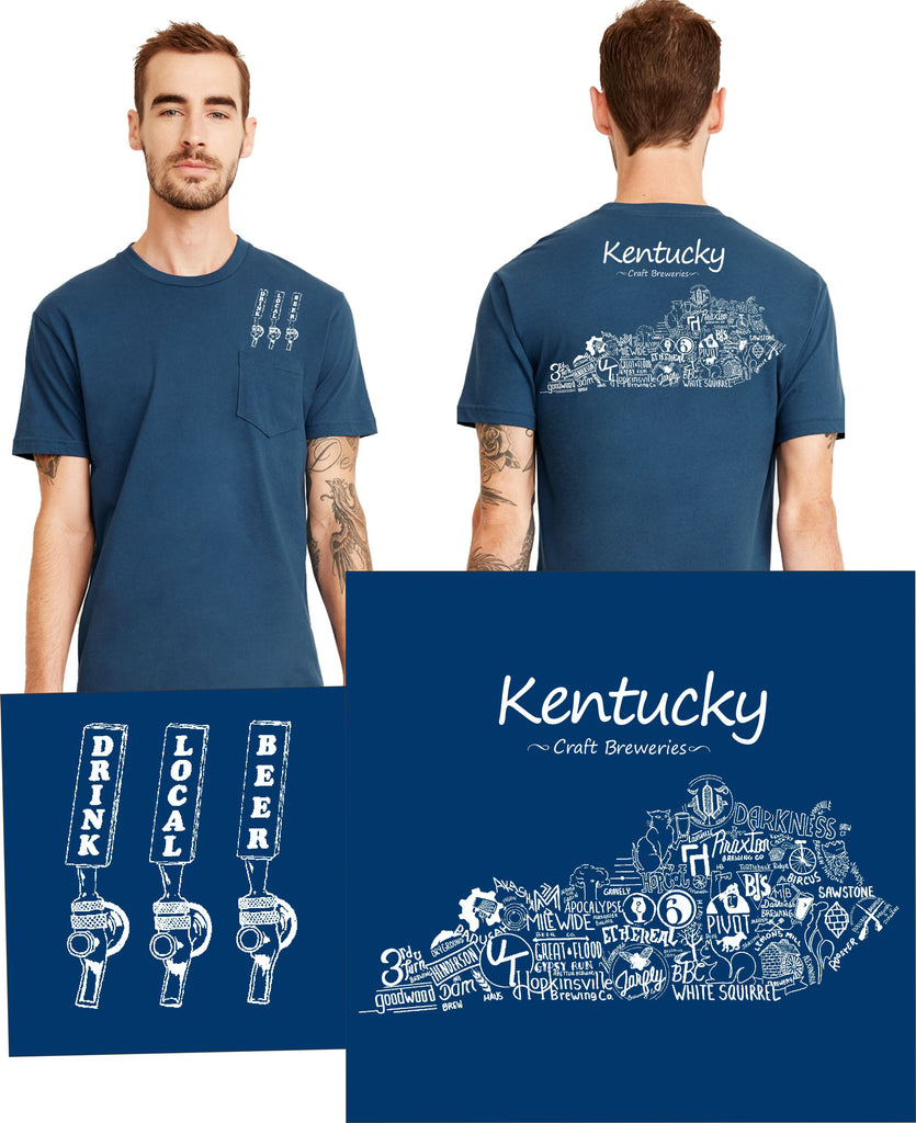 "Drink Local Beer" Kentucky Brewery Tee