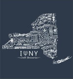 "Drink Local Beer" NY State Brewery Pocket Tee